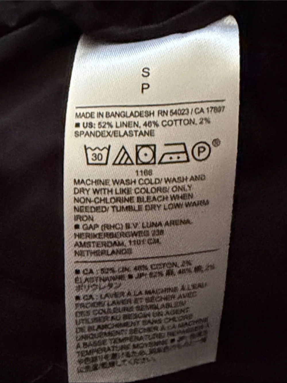 BANANA REPUBLIC, Black Wide-Leg Linen Blend Pants